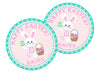 Pink And Blue Easter Bunny Stickers