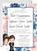 Pink And Blue Siblings And Twins First Communion Invitations