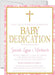 Pink And Gold Baby Dedication Invitations