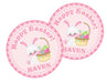 Pink Easter Bunny Stickers