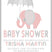 Pink Elephant Baby Shower Invitations