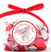 Pink Elephant Valentine's Day Stickers