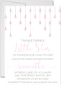Pink Little Star Baby Shower Invitations