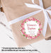 Pink Rose Baptism Stickers Or Favor Tags