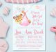 Pink Teddy Bear Baby Shower Invitations