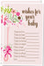 Pink Umbrella Baby Wish Cards