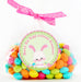 Pink and Green Easter Bunny Stickers