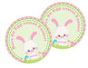 Pink and Green Easter Bunny Stickers