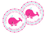 Under the sea baby shower favor label