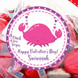 Pink crab A Pinch of Love Valentine sticker