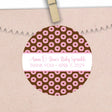 Pink donut baby sprinkle sticker for girls