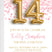 Pink gold confetti teen birthday party invitations