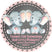 Pink grey twins safari baby shower sticker label
