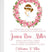 Pink rose first holy communion invitation for girls