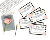 Printable Blush Floral Baby Shower Diaper Raffle Tickets