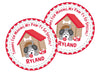 Puppy Dog Birthday Party Stickers