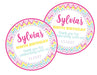 Rainbow Birthday Party Stickers Or Favor Tags