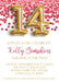 Red And Gold Confetti Teen Birthday Party Invitations