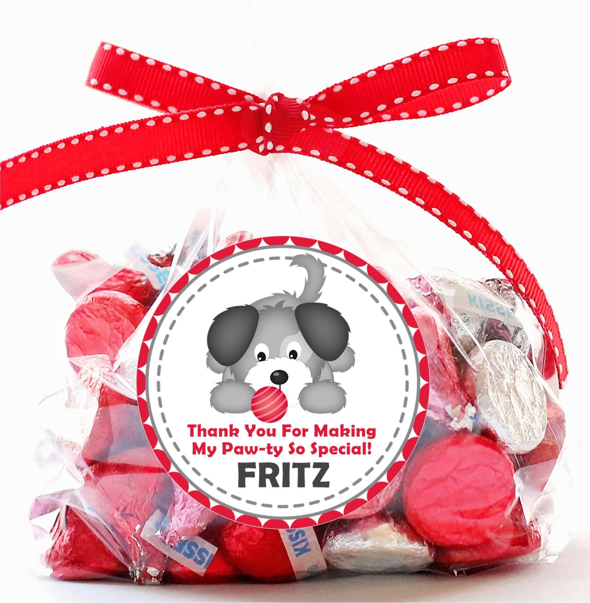 Red dog party favor