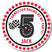 Red racetrack birthday party stickers