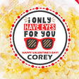 Red sunglasses Valentine sticker