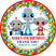 Robot birthday sticker colorful character design