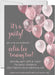 Rose Gold And Grey Balloon Birthday Party Invitations