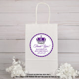 Royal princess crown sticker with personalization