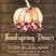 Rustic wood background Thanksgiving dinner invitation with orange floral pumpkin