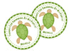 Sea Turtle Birthday Party Stickers