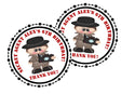 Spy theme party favor labels