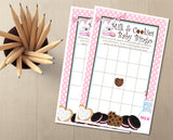 Sweet treats baby shower bingo 5x7 printable