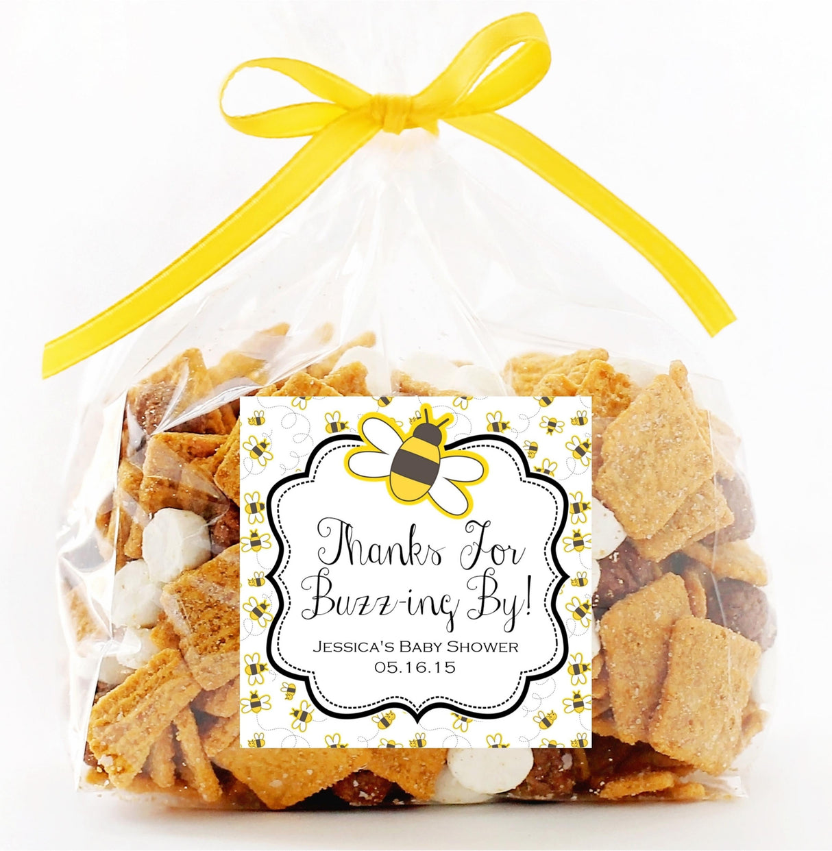 Thanks for Buzzing By bee sticker