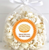 Thanksgiving pie packaging sticker design