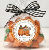 Thanksgiving pumpkin family label