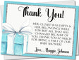 Tiffany baby shower thank you cards