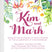 Tropical wedding invitation featuring colorful island flowers and lush botanical greenery