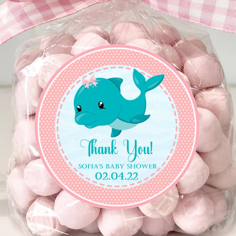 Under The Sea Baby Shower Stickers Or Favor Tags