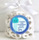 Under the sea blue jellyfish sticker design