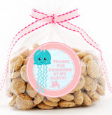 Under the sea pastel jellyfish personalized sticker design