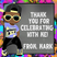Urban graffiti birthday sticker with boy character and street style outfit