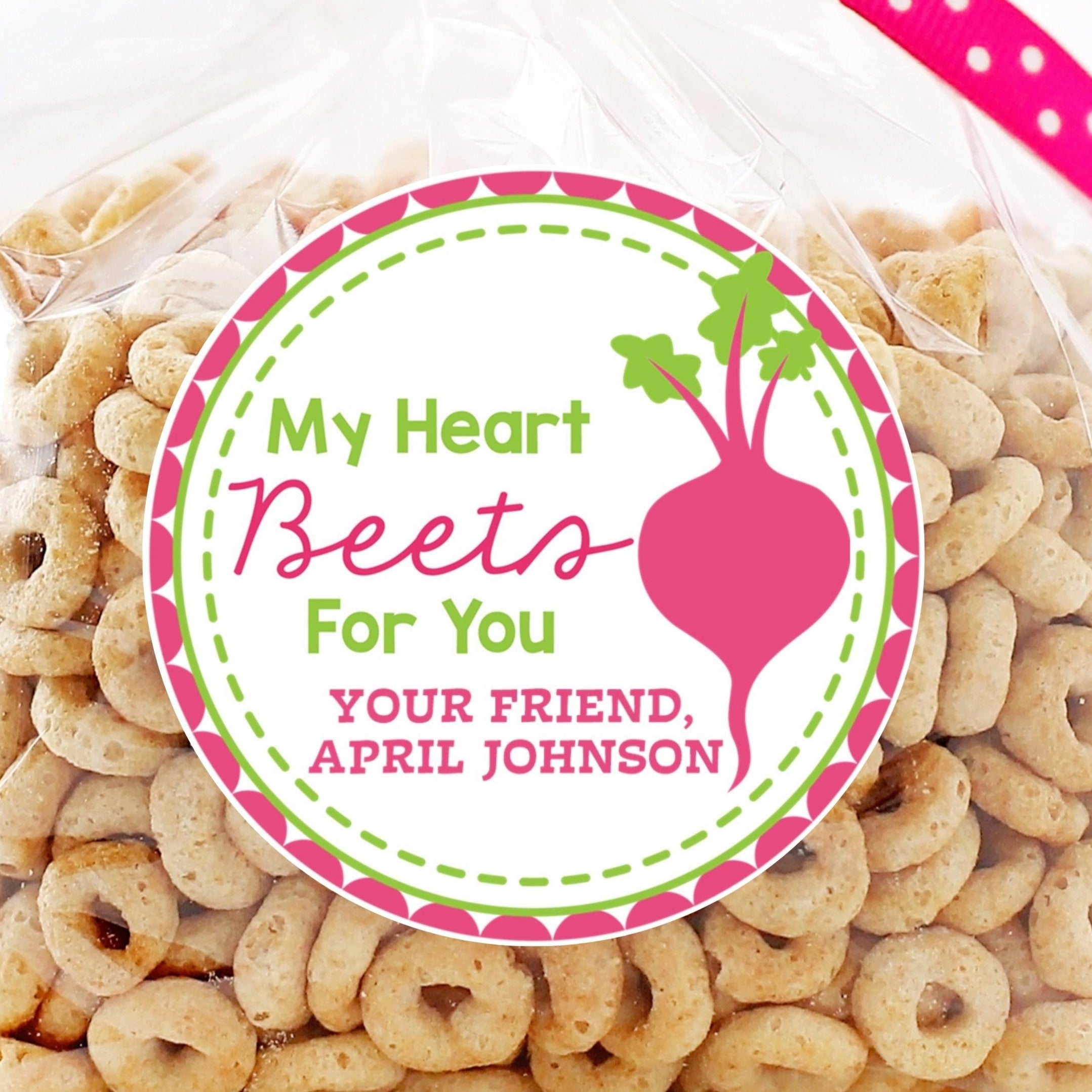 Beet Valentine's Day Stickers