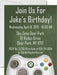Video Game Birthday Party Invitations