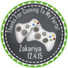 Video game birthday sticker controller design