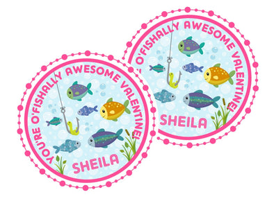 You're O'Fishally Awesome Valentine's Day Stickers
