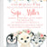 arctic animal baby shower invitations for girls