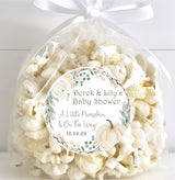 autumn baby shower sticker design