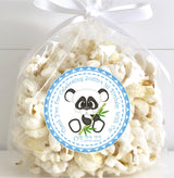 bamboo panda birthday sticker design