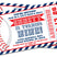 baseball birthday party invitations red blue ticket design
