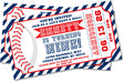 baseball birthday party invitations red blue ticket design